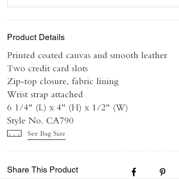 COPY - NWT Coach Snail Print Chalk White Wristlet - Picture 3 of 3